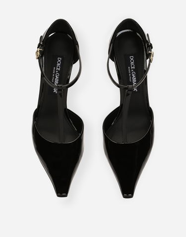 Tenisky a topánky Dolce & Gabbana Leather T-bar Pumps Čierna | CD1883A147180999, 3