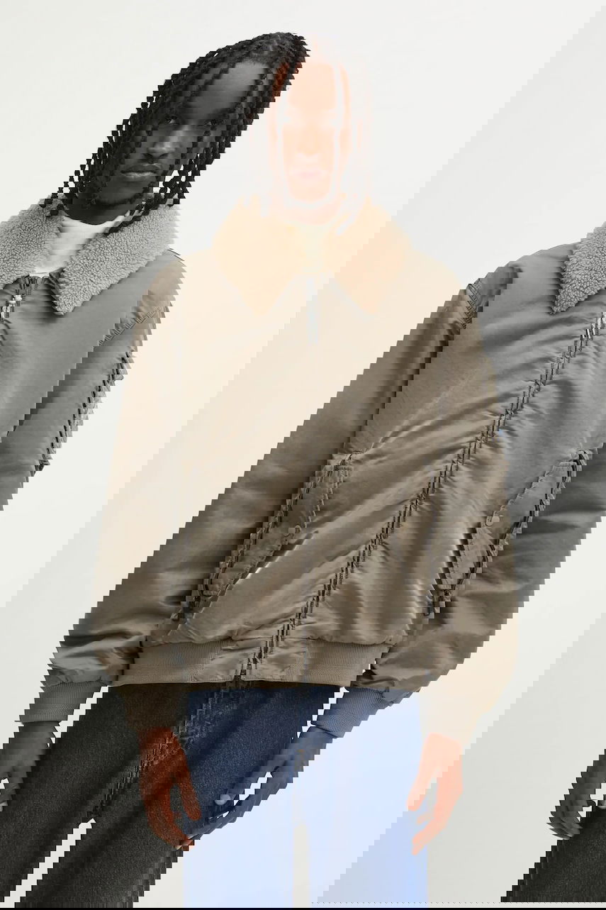 Bomber bunda Napapijri Napapijri A-Nemes Bomber Jacket Šedá | NP0A891XN1T1, 0