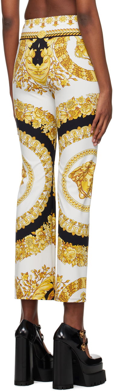 Nohavice Versace Barocco Print Leggings Biela | 1008670_1A06820_5W200, 2