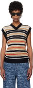 Marni Striped Fuzzy Vest
