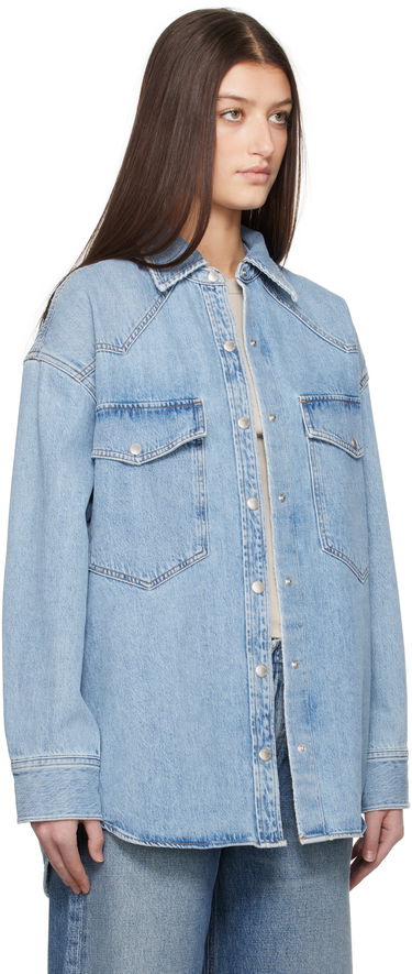 Košeľa AGOLDE AGOLDE Lotta Denim Shirt Modrá | A7357-3018, 1