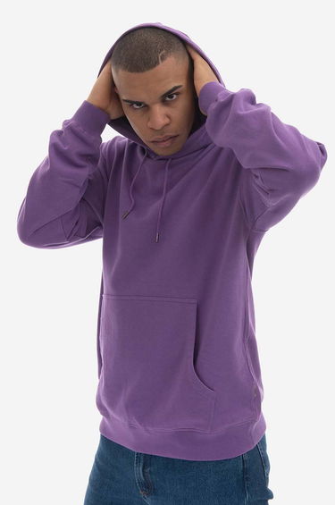 Mikina Maharishi Embroidered Hoody Organic Cotton Sweat 4098 Hoodie Fialová | 4098.PURPLE, 0