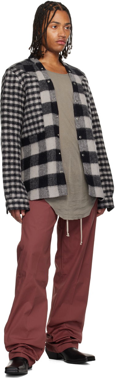 Nohavice Rick Owens Concordians Dietrich Drawstring Trousers Vínová | RU02E1378 TE, 3
