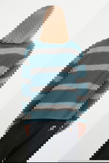 Polo tričko Napapijri Martine Rose Striped Knit Long-sleeve Polo Tyrkysová | NP0A4FPHL631, 2