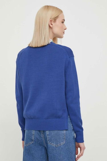 Sveter Polo by Ralph Lauren Lightweight Cotton Crewneck Sweater by Polo Ralph Lauren Modrá | 211898583, 2