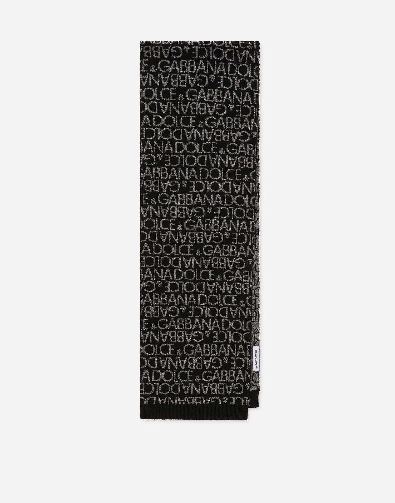 Ponožky Dolce & Gabbana Dolce & Gabbana Jacquard Knit Scarf Čierna | LBKAD6JCVQ5S9000, 1