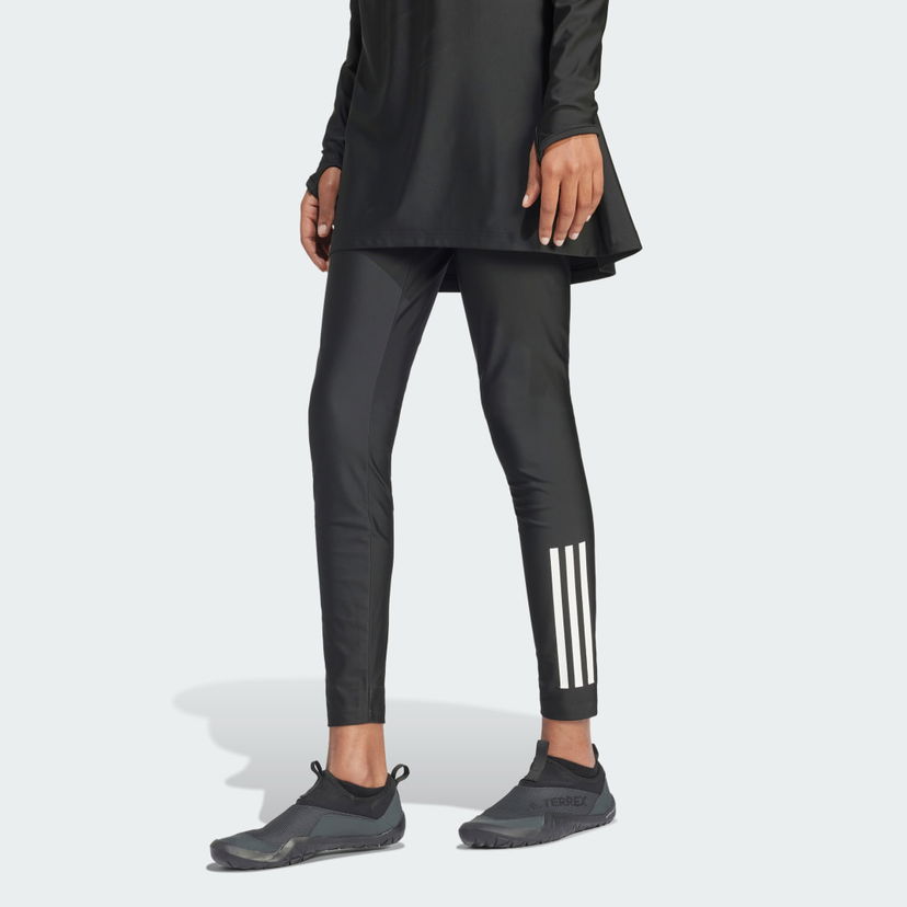 Plavky adidas Performance 3-Stripes Swim Leggings Čierna | IL7271