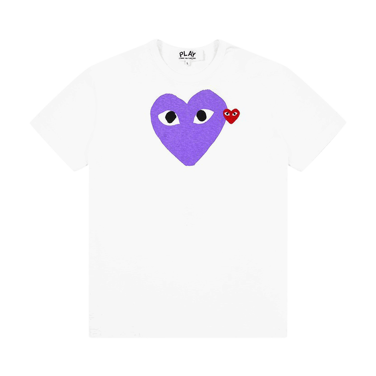 Tričko Comme des Garçons PLAY Red Emblem Heart T-Shirt Biela | az t106 051 1, 0