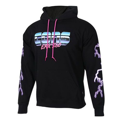 Mikina Converse Converse Flash Logo Fleece Hoodie Čierna | 10017495-A01