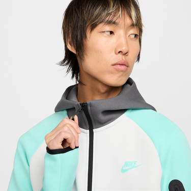 Mikina Nike Sportswear Tech Windrunner Fleece Full-Zip Hoodie Tyrkysová | HV6512-068, 4