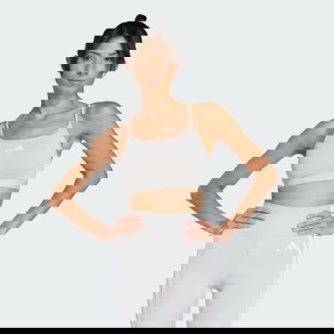 Podprsenka adidas Performance Training 3-Stripes Sports Bra Béžová | JJ0868, 0