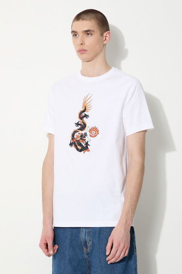 Tričko Maharishi Maharishi Original Dragon Graphic T-Shirt Biela | 5125.WHITE, 3