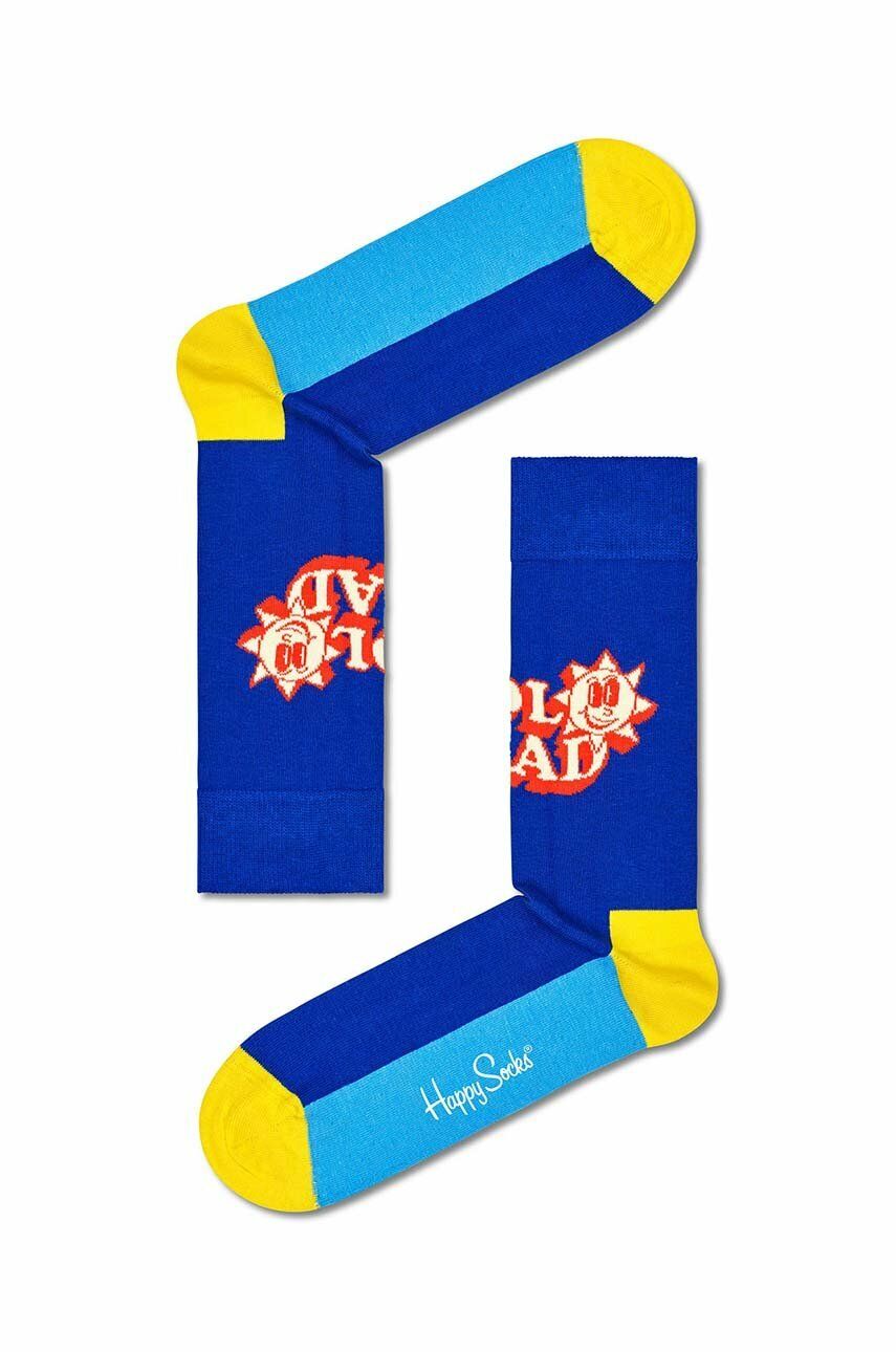 Ponožky Happy Socks Number One Dad Modrá | NOD01.6500, 0