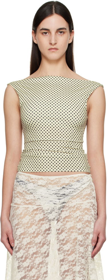Tielko Miaou Miaou Lani Polka Dot Top Žltá | 7114SVISBNP, 0