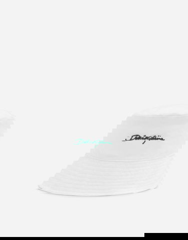 Klobúk Dolce & Gabbana Logo Bucket Hat Biela | GH895AGI334W0800, 3