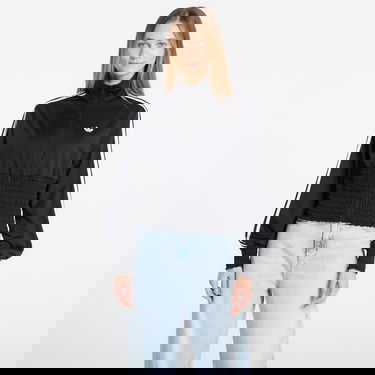 Bunda adidas Originals Smocked Fb Tt Full-Zip Track Jacket with 3-Stripes Čierna | KD0303, 0