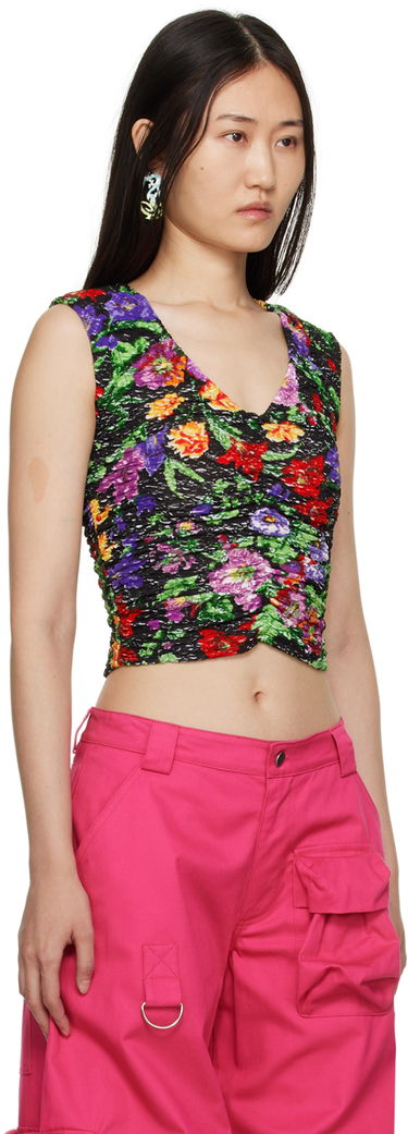 Crop Top Collina Strada Collina Strada Maisie Floral Ruched Tank Top Rôznofarebný | XX3234 DEADSTOCK JERSEY, 1