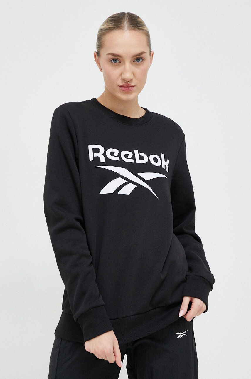 Mikina Reebok Identity Big Logo Fleece Crew Sweatshirt Čierna | H54774, 0