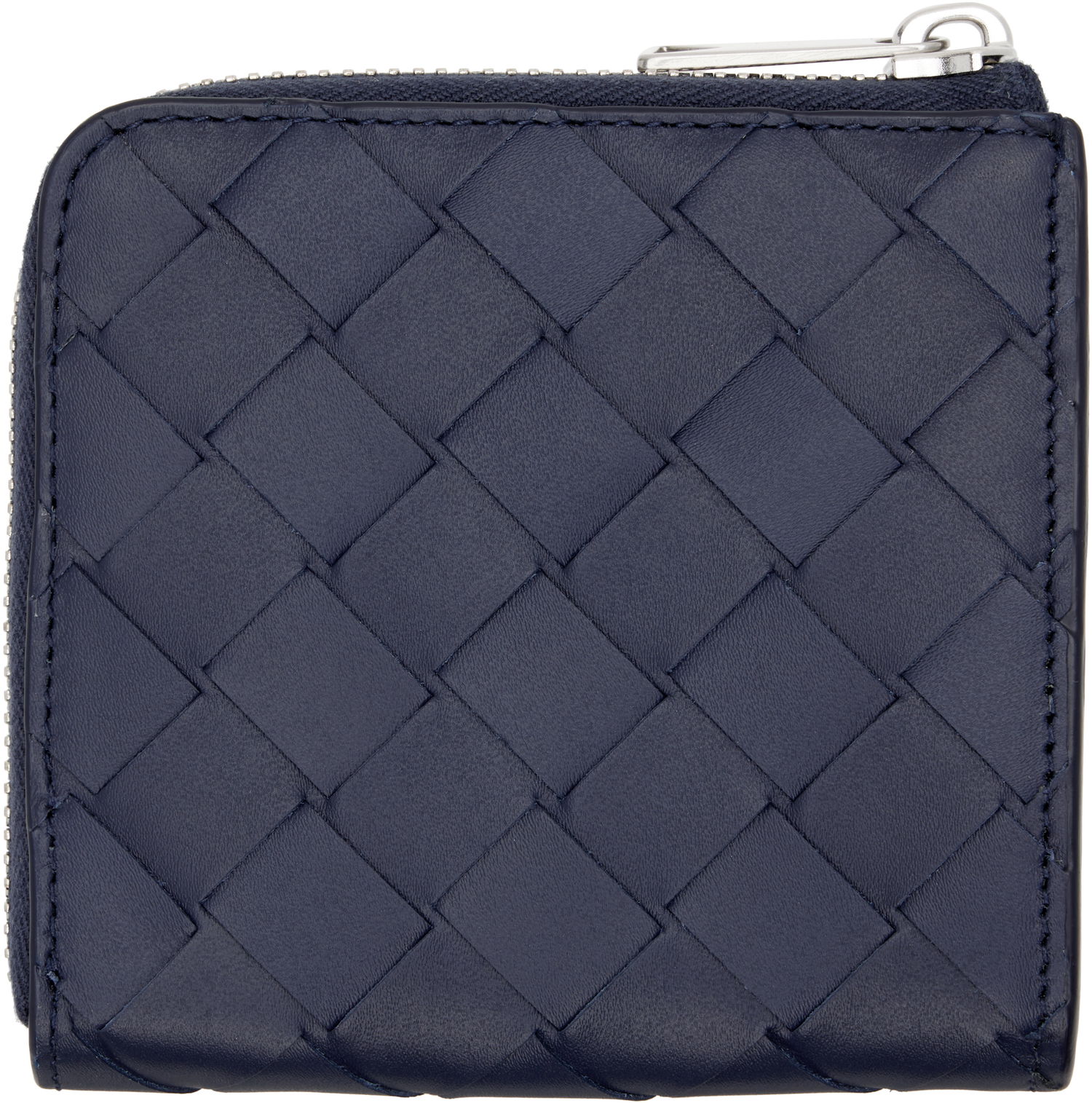 Peňaženka Bottega Veneta Bottega Veneta Intrecciato Square Zip Wallet Navy | 817741VCPQ53262, 1