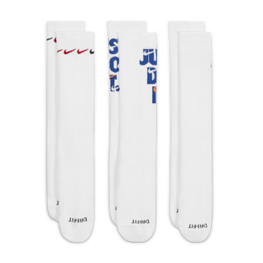 Ponožky Nike Everyday Plus Cushioned Crew Socks 3 Pairs Biela | DH3822-902, 3