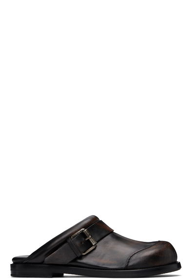 Kabáty Acne Studios Acne Studios Leather Buckle Mules Hnedá | AD0799-, 0