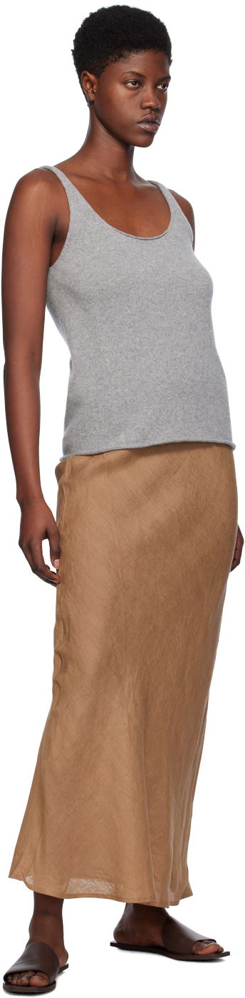 Tielko Baserange Sleeveless Ribbed Tank Top Šedá | KNRT-RC-SP24, 3