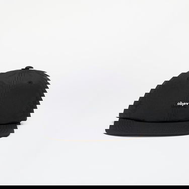Šiltovka OBEY Lowercase Nylon 6 Panel Strapback Black Universal Čierna | 100580364-BLK, 0