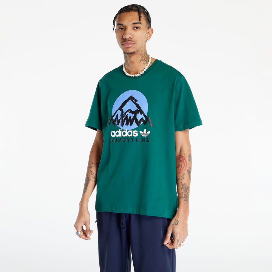 Tričko adidas Originals Adventure Mountain Graphic T-Shirt Zelené | IC2360, 0