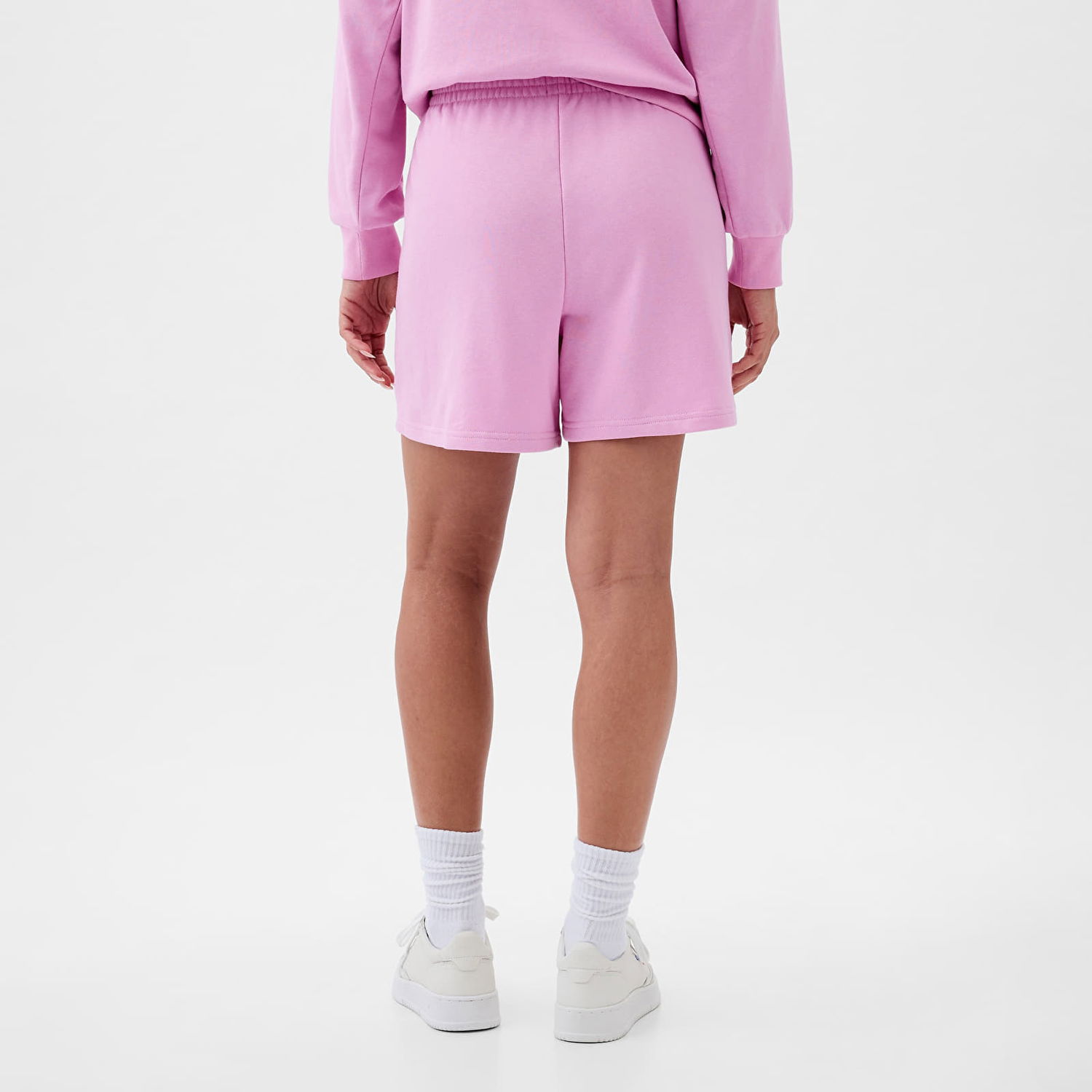 Šortky GAP French Terry Logo Boyfriend Shorts Sugar Ružová | 870978-00, 1