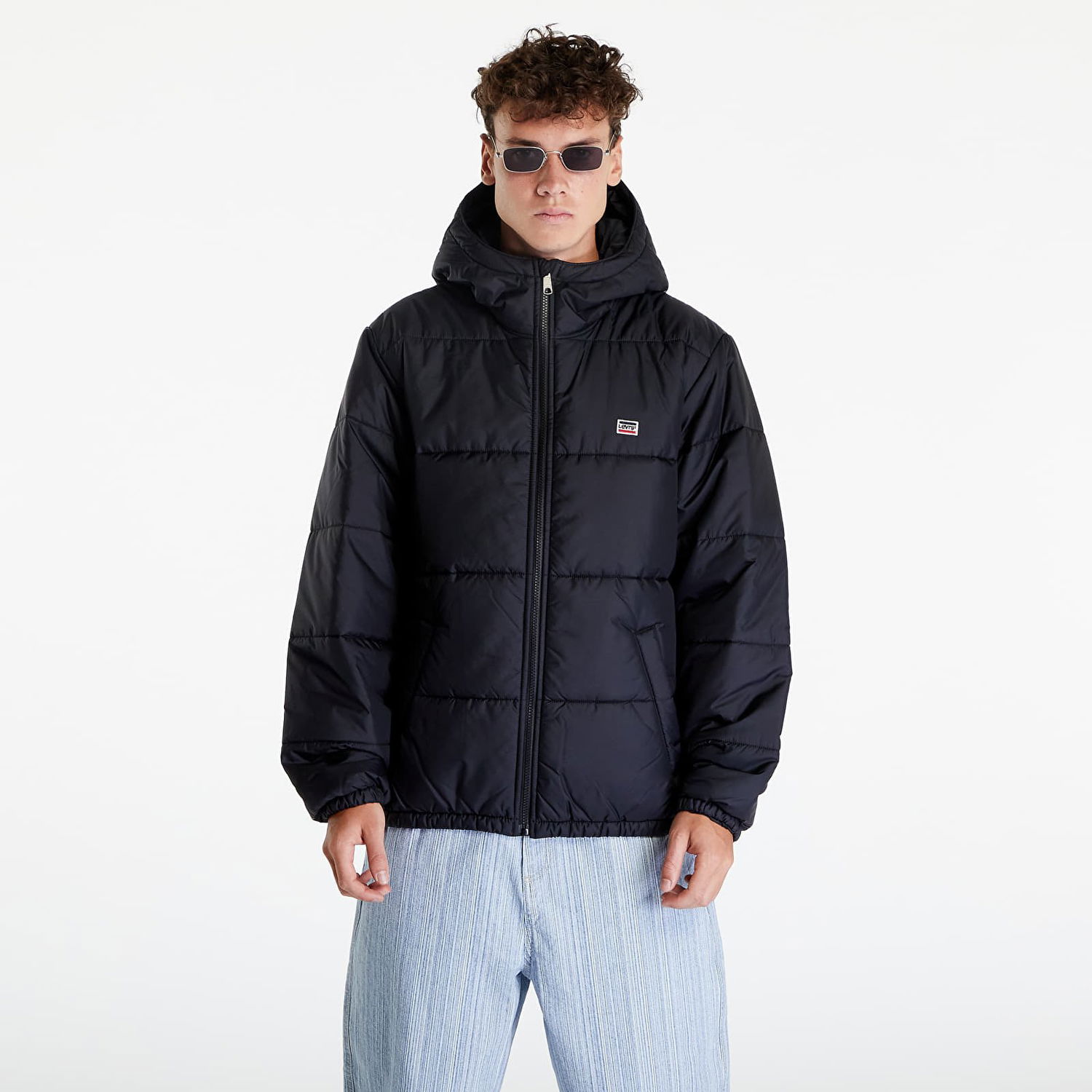 Prešívaná bunda Levi's Telegraph Hood Short Jacket Čierna | A4206-0000, 0