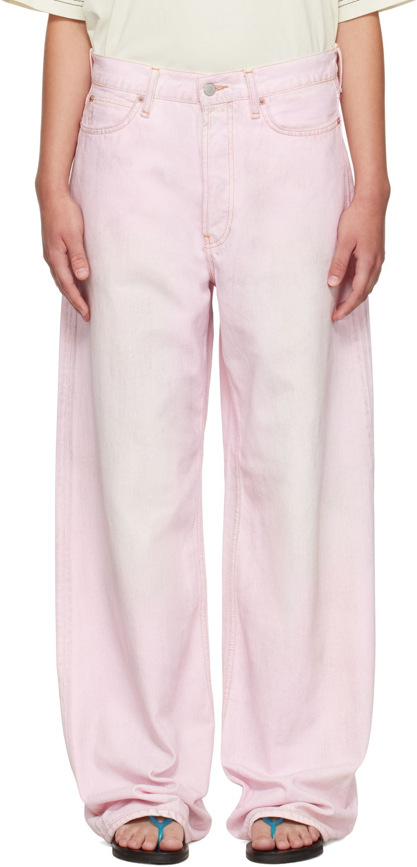Džínsy Acne Studios Acne Studios Loose Fit 1981 Jeans Ružová | C00085-