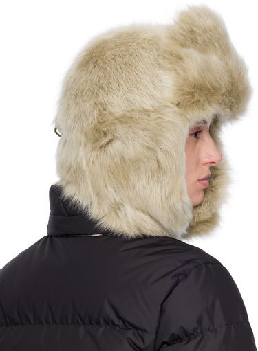 Klobúk Burberry Burberry Shearling Trapper Hat Béžová | 8114666, 4