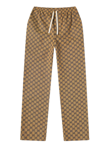 Tepláky Gucci GG Jacquard Canvas Track Pant Béžová | 658090-Z8AOV-9078