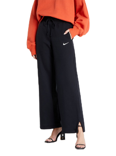 Tepláky Nike Phoenix Fleece High-Waisted Wide-Leg Sweatpants Čierna | DQ5615-010