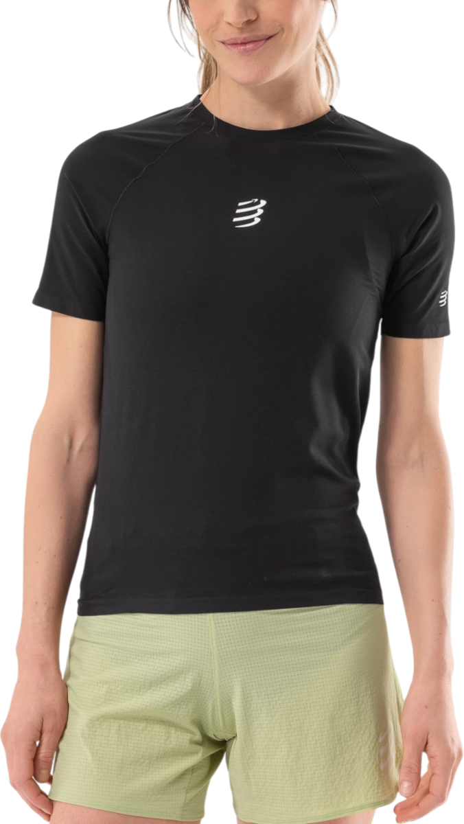 Tričko Compressport Trail Running Short Sleeve T-Shirt Čierna | atsw3649-atsw3649000, 0