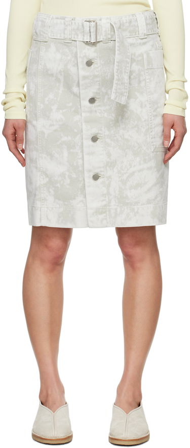 Sukňa LEMAIRE Lemaire Apron Denim Miniskirt Biela | SK1024 LD1012, 0