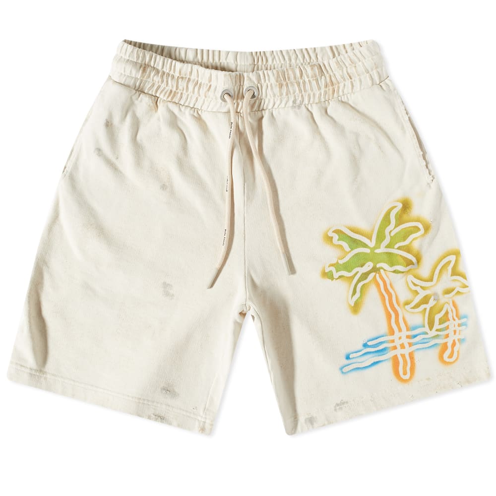 Šortky Palm Angels Neon Palm Sweat Short Béžová | PMCI010S23FLE0050384, 0
