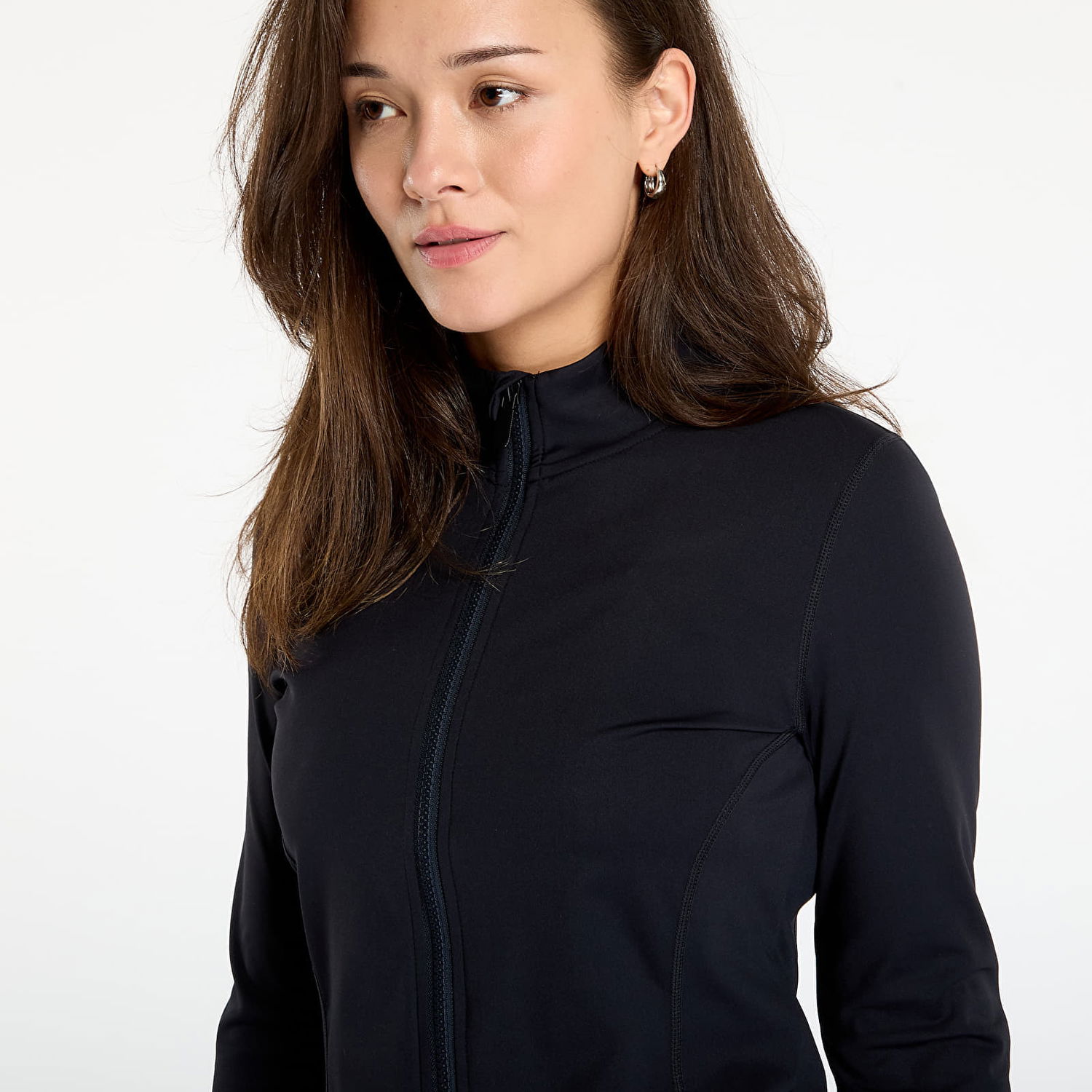 Bunda Urban Classics Slim Full-Zip Sports Jacket with Thumbholes Čierna | TB7803-00007, 1