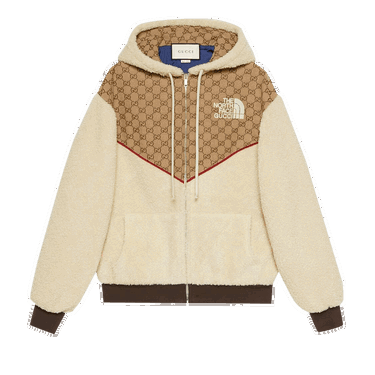 Mikina Gucci The North Face x GG Canvas Shearling Jacket Béžová | 644582 XJC3T 2102, 0