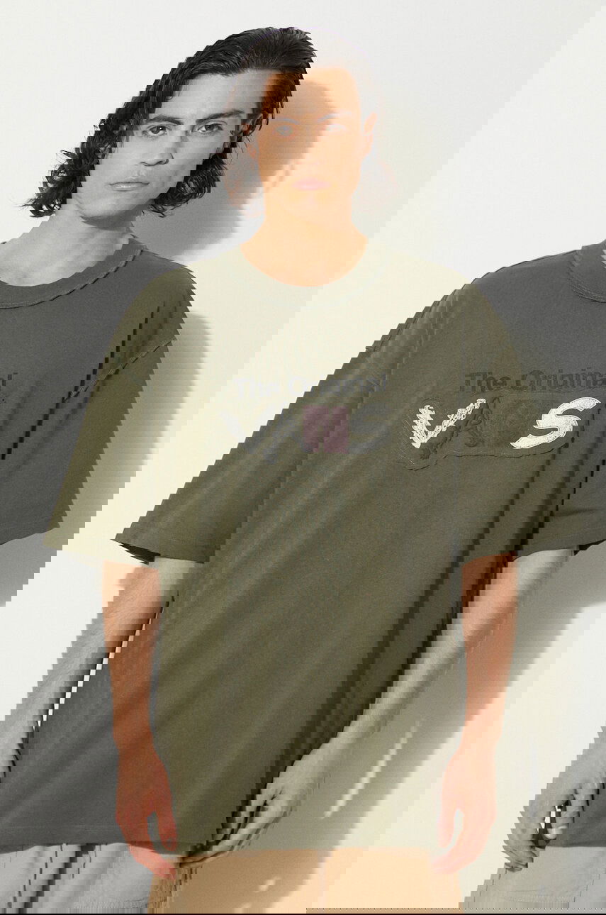 Tričko Vans Premium Classics LX Vans Clash Oversized Graphic T-Shirt Zelené | VN000HQ7KCZ1, 0