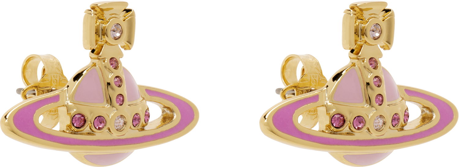 Náušnice Vivienne Westwood Vivienne Westwood Small Neo Bas Relief Earrings Ružová | 62010039-02R839-, 1