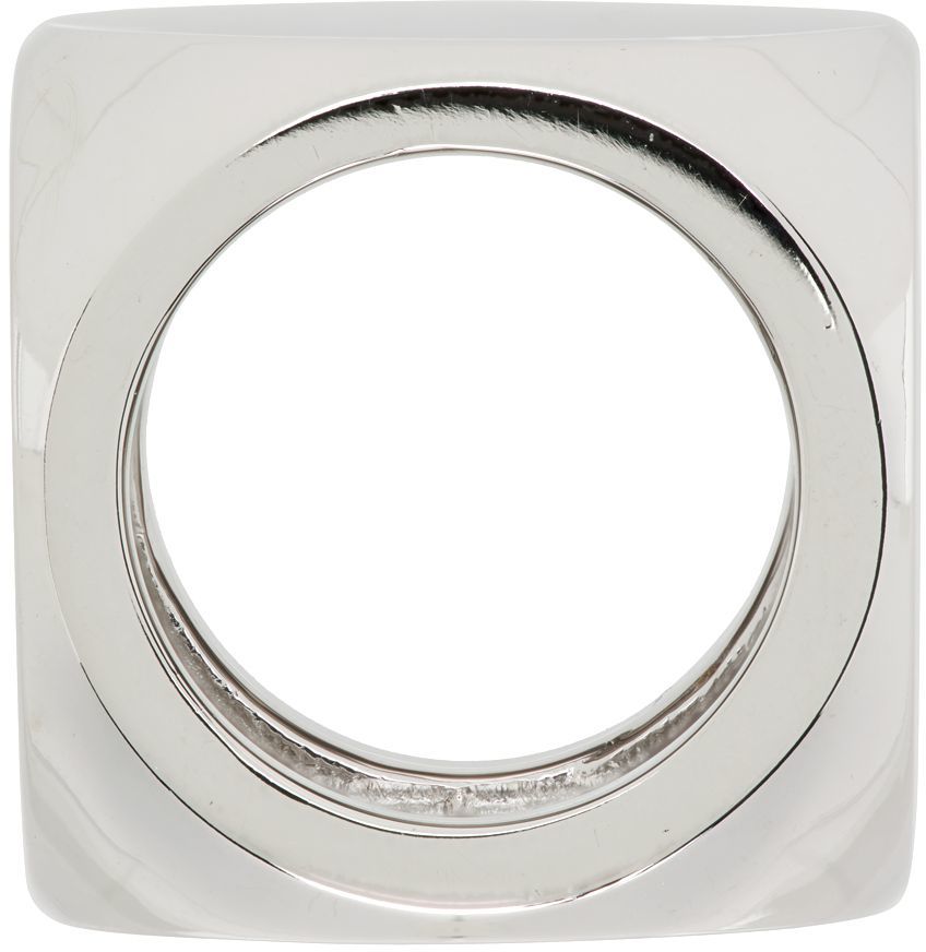 Prsteň We11done We11done Logo Dice Ring Metalická | WD-AJ1-22-704-U-WH, 1
