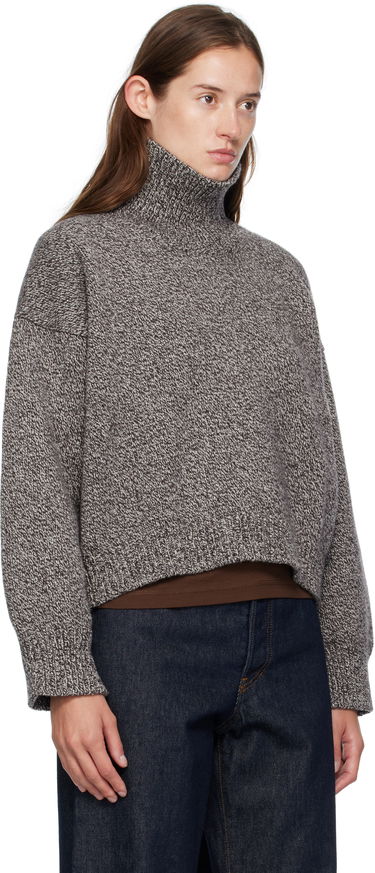 Sveter &Daughter &Daughter Caragh Chunky Crop Turtleneck Sweater Šedá | HKN03934, 1