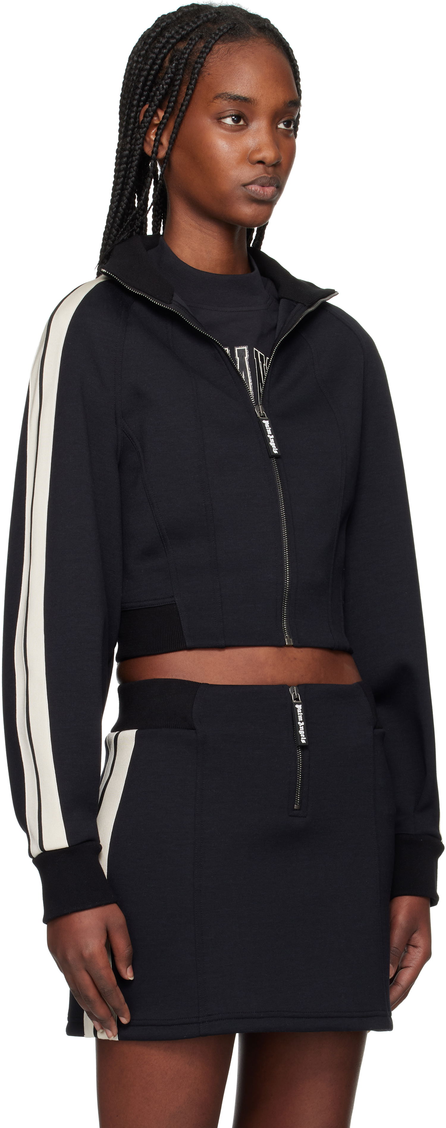 Súprava Palm Angels Palm Angels Neoprene Cropped Track Jacket Navy | PWEA127S25FAB0011003, 1