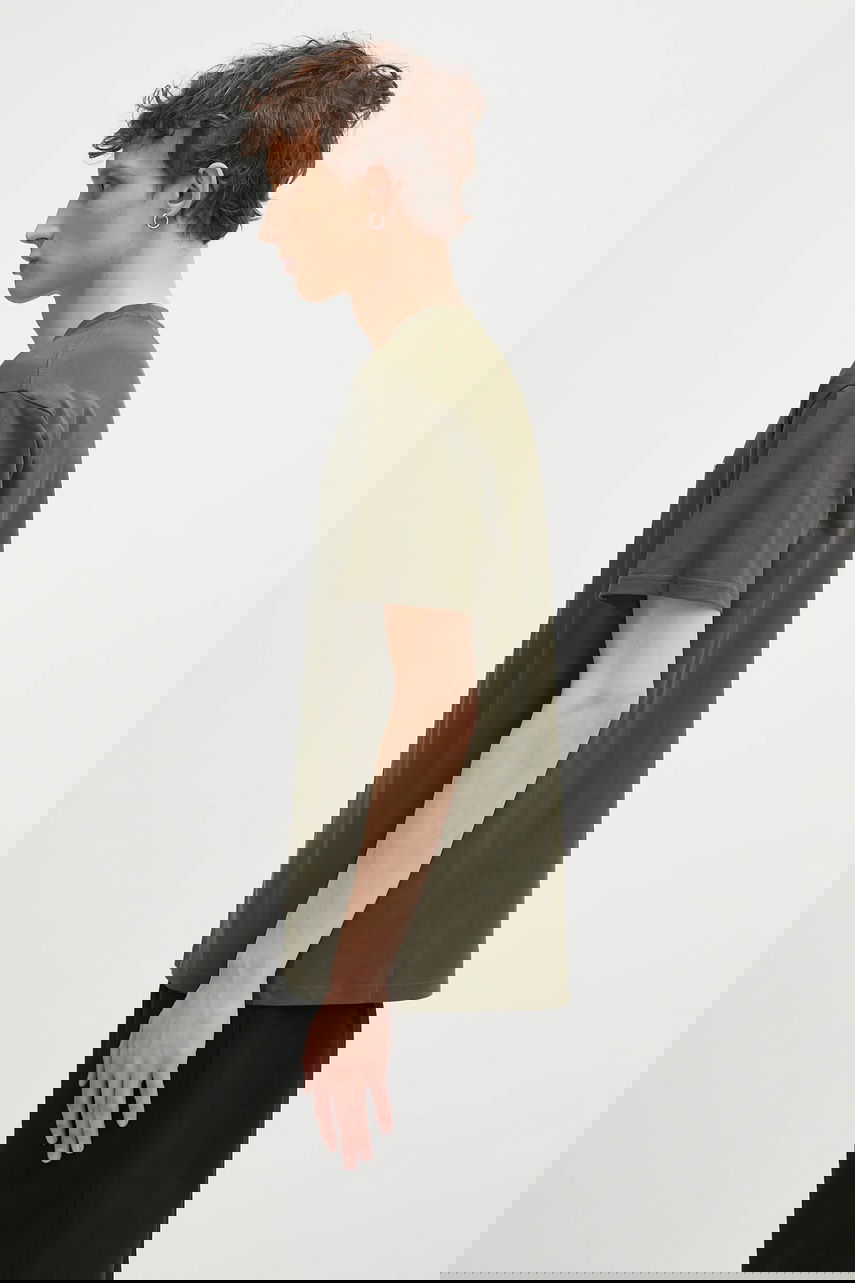 Tričko Carhartt WIP S/S Script Embroidery T-Shirt Zelené | I030435.2QHXX, 1