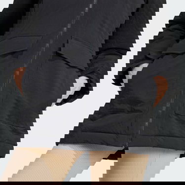 Parka adidas Originals Hooded Fur Čierna | IJ8260, 6