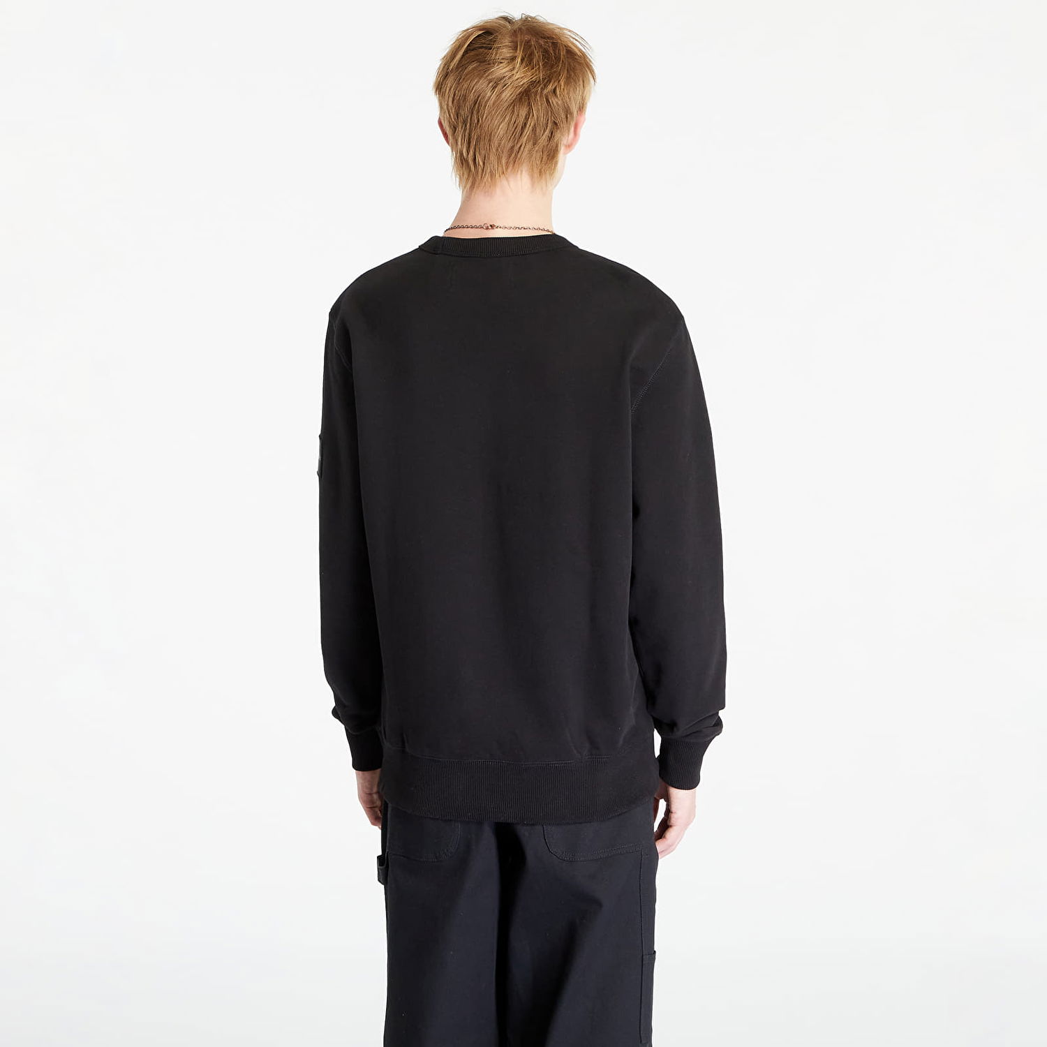 Mikina CALVIN KLEIN Jeans Crewneck Sweatshirt Black Čierna | J30J323426 BEH, 1