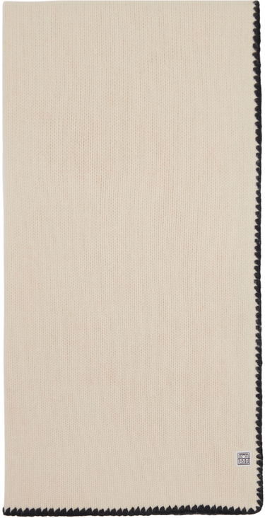 Šál TOTEME TOTEME Embroidered Wool Cashmere Scarf Béžová | 241-WSC1233-YA0004, 1