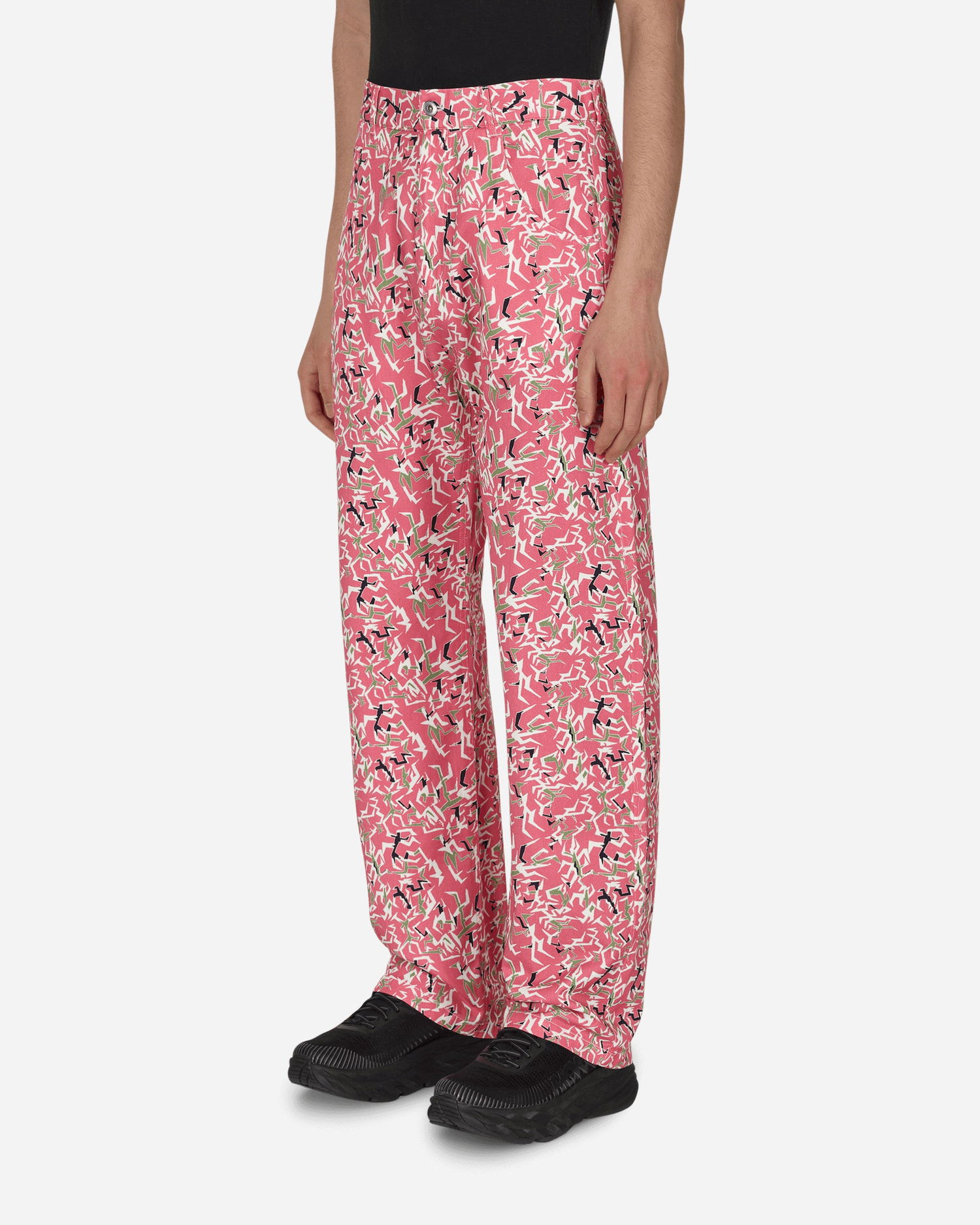 Nohavice PACCBET Workwear Floral Pants Ružová | PACC10P007 1, 1