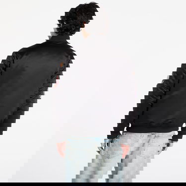 Bomber bunda Mitchell & Ness NBA Blackout Heavyweight Satin Jacket Los Angeles Lakers Čierna | JK15027-LALBLCK, 4